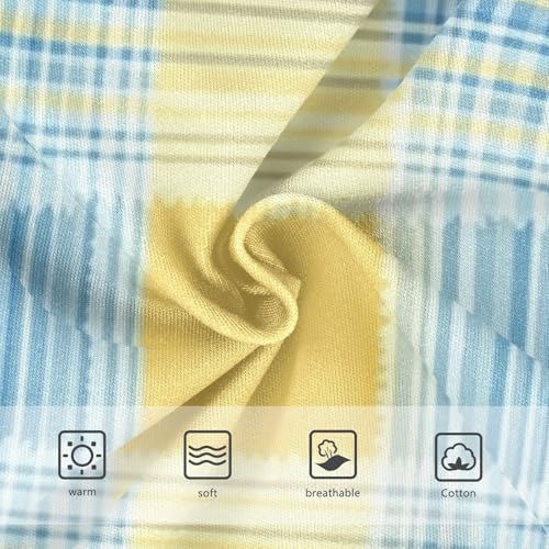 Girls' Hipster Panties Briefs Underwear for Toddler Girls Blue Yellow Plaid3