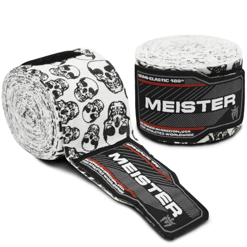 Ready to Dominate MMA Training? Start Here. 8 Meister Adult 180" Semi-Elastic Hand Wraps for MMA & Boxing (Pair...