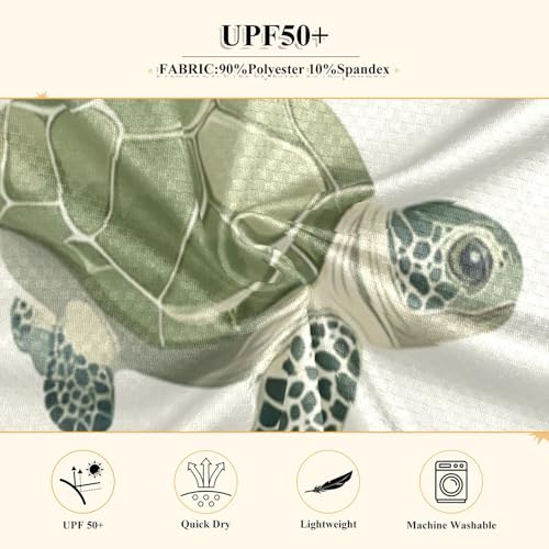 Turtle Pattern Print Design Boys Rash Guard Long Sleeve UPF 50+ Boys Swim Shirt Quick Dry Shirt for 3-12 Years4