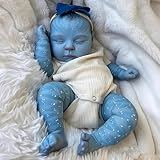XinXinYuan 19 Inch Realistic Full Vinyl Avatar Baby Doll Soft Cloth Body Lifelike Reborn Baby Boy Dolls Cute Sleeping Newborn Boy Baby Doll Toy Accessories Gift Set for Kids Ages 3+