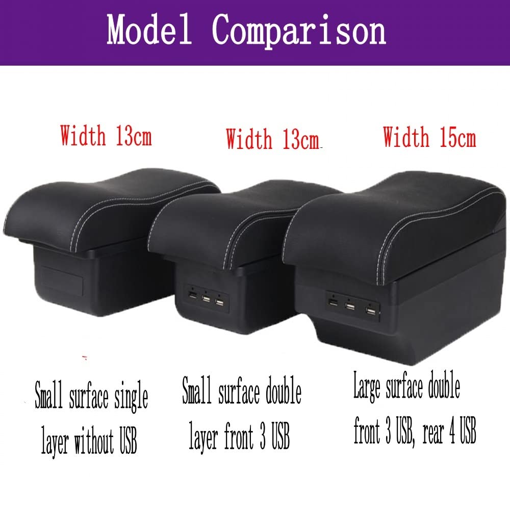 Voiture Accoudoir Boîte Console Centrale Accoudoir Console Centrale Boîte De Rangement USB Pour Nissan Pour Mars Pour Micra K13 MK4 IV