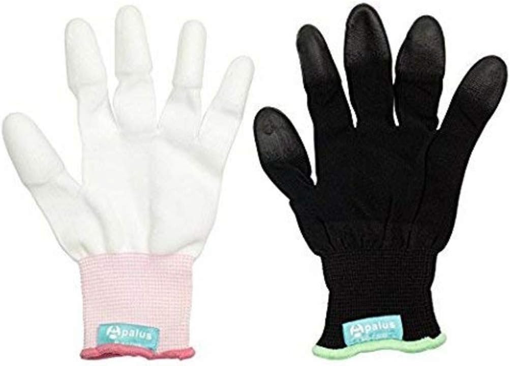 Apalus Professional Heat Resistant Glove for Hair Styling Heat Blocking for Curling, Flat Iron and Curling Wand Suitable for Left and Right Hands,2 PCS Pack