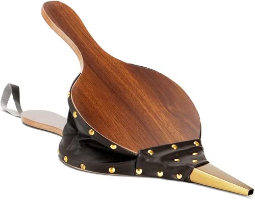 Fireplace Bellows 17"x7.5" Large Wood Air Blower Cast Nozzle for