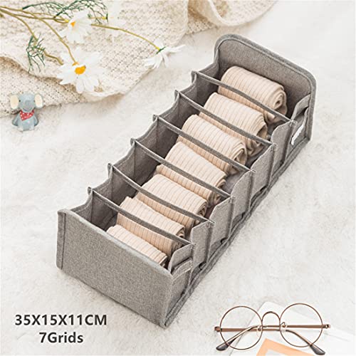 Socks Bra Underpants Foldable DiviUnderwear Storage Box der Drawer Closet Organizer Household Clothes Storage Sorting Tools (M:40X15X11cm(For underwear))