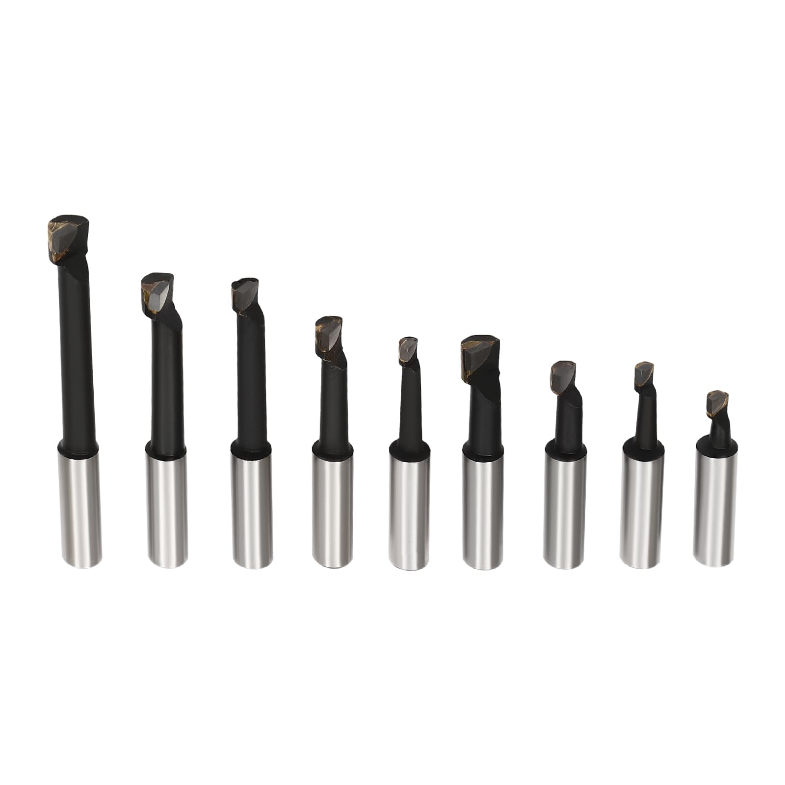 Bohrstange Set,MT2 -M10 F1-12 50mm Bohrkopf mit 9 Stück 12mm Bohrstangen Fräsmaschine Zubehör
