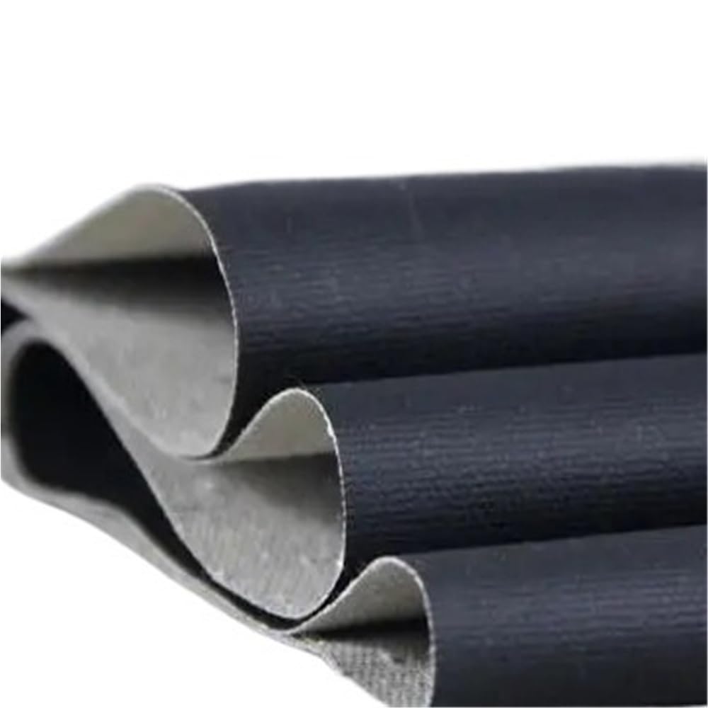 Rotolo di Tela for Pittura a Olio in Misto Cotone e Lino con Fondo Nero, 350 g/m², 500 cm, Larghezza 28-180 cm(88cm)