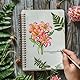 GLOBLELAND 5.83x8.27 Zoll Lilie Bibel Transparente Silikonstempel Blumen Klare Stamps Blumen Silikonstempel Für Kartengestaltung DIY Prägung Journaling