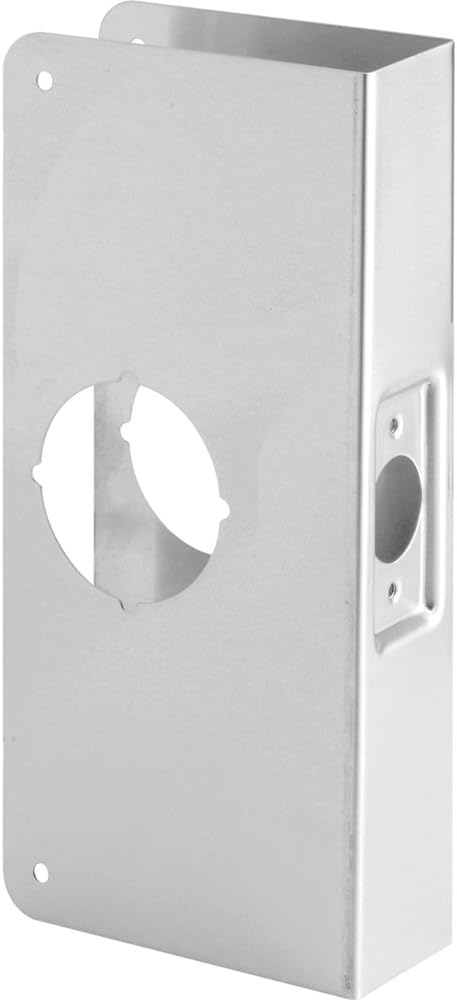 Prime-Line Products U 9551 Lock & Door Reinforcer, 2-1/8 in. x 2-3/8 in. x 1-3/4 in., Stainless Steel, Recessed by Prime-Line Products