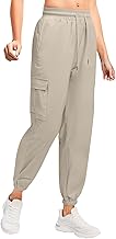 riou Pantaloni Cargo Donna Cotone Y2K Vita Alta Pantalone da Lavoro Elasticizzati Baggy Traspiranti Harem Pantaloni Larghi con Tasche Laterali Elastico Vita Alta Leggeri Pantalone Jogging Pants