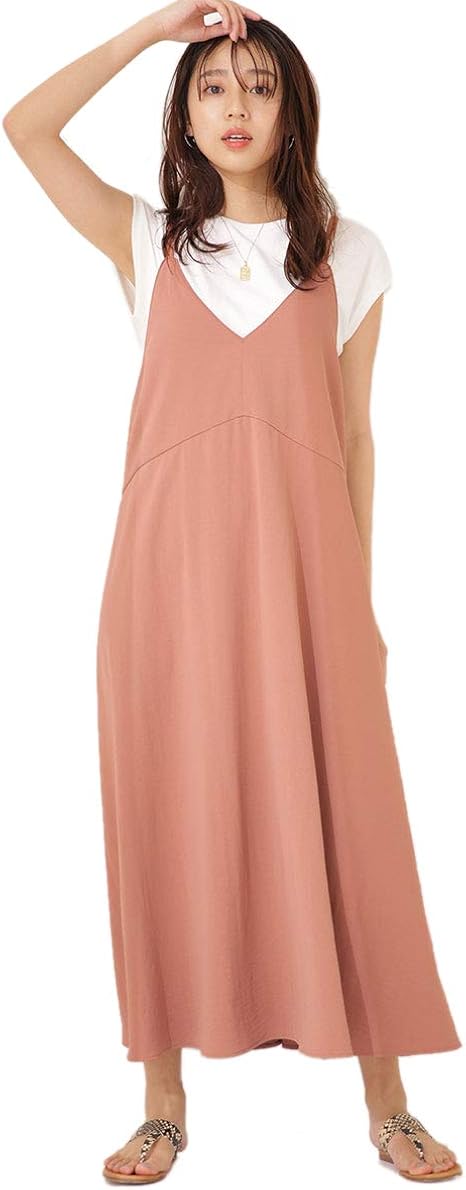 Amazon Co Jp ナノユニバース サテンキャミドレス ワンピース レディース 36 ブラウン Nano Universe 服 ファッション小物