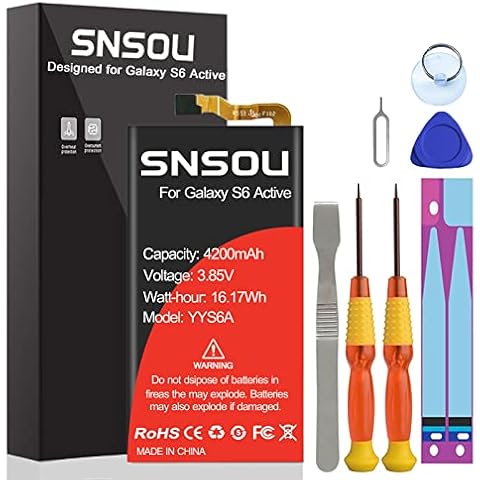 SNSOU 4200mAh Battery for Galaxy S6 Active Cover