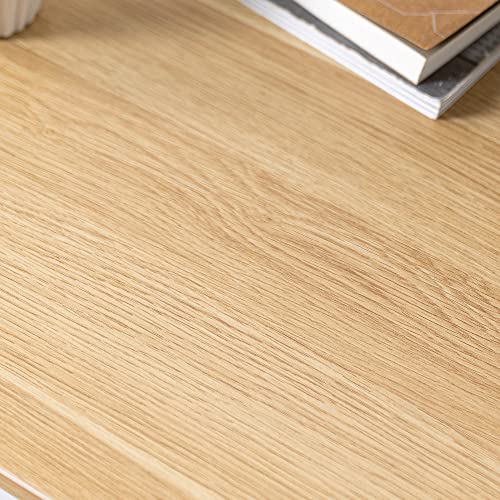 Image of ZINUS Jennifer 63 Inch White Frame Desk, Computer Workstation, Office Desk, Easy Assembly, Natural