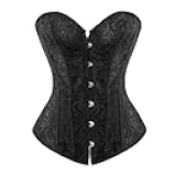 Corsets for Women White Black Corset Top Sexy Bustier Lingerie Waist Cincher Costume Tops