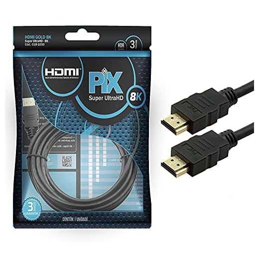 CABO HDMI GOLD 2.1 8K HDR 19P 3M, Pix, 018-1030