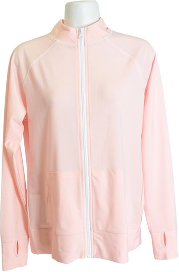 Amazon ラッシュガード レディース ラッシュパーカー フード無し 長袖 紫外線 Uvカット 日焼け止め 海 プール ジム 水泳 スイミング マリングッズ M L ベビーピンク ホワイト ワンピース 通販