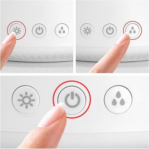 Miniatura 7 de Humidificador de lluvia nube de agua, humidificador de gota de lluvia de hongos, luz nocturna de nube de lluvia, difusor de aceite esencial de