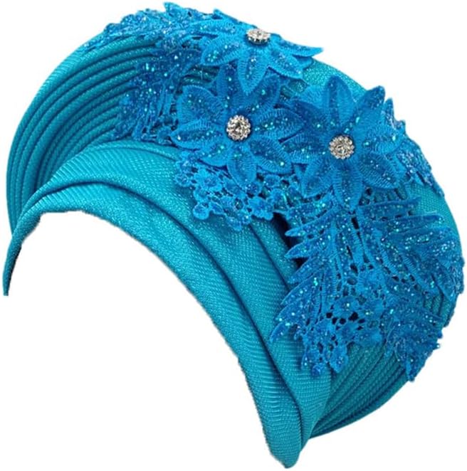 Elegant African Auto Gele Women's Turban Cap Nigeria Wedding Headtie With Embroidery Lace Party Headwear
