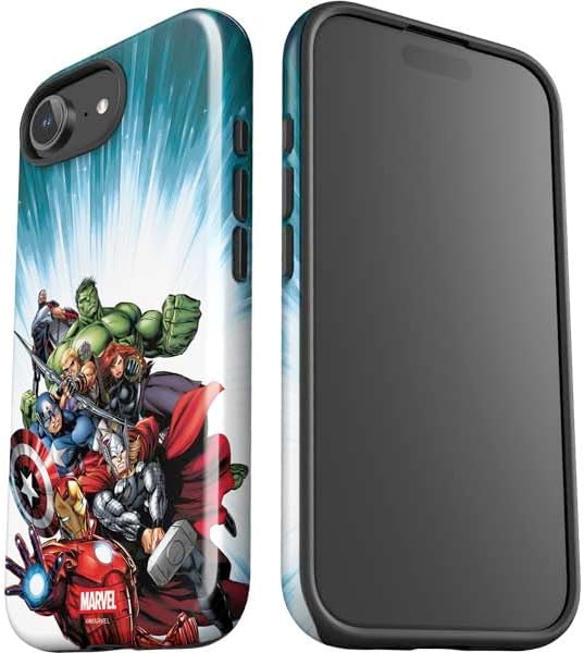 Skinit Impact Phone Case Compatible with iPhone 16e - Officially Licensed Marvel Avengers Team Design