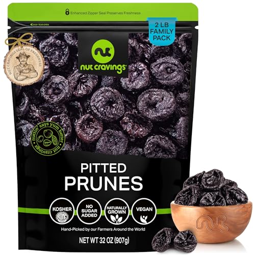 Nut Cravings Dried Prunes Unsweetened 32oz
