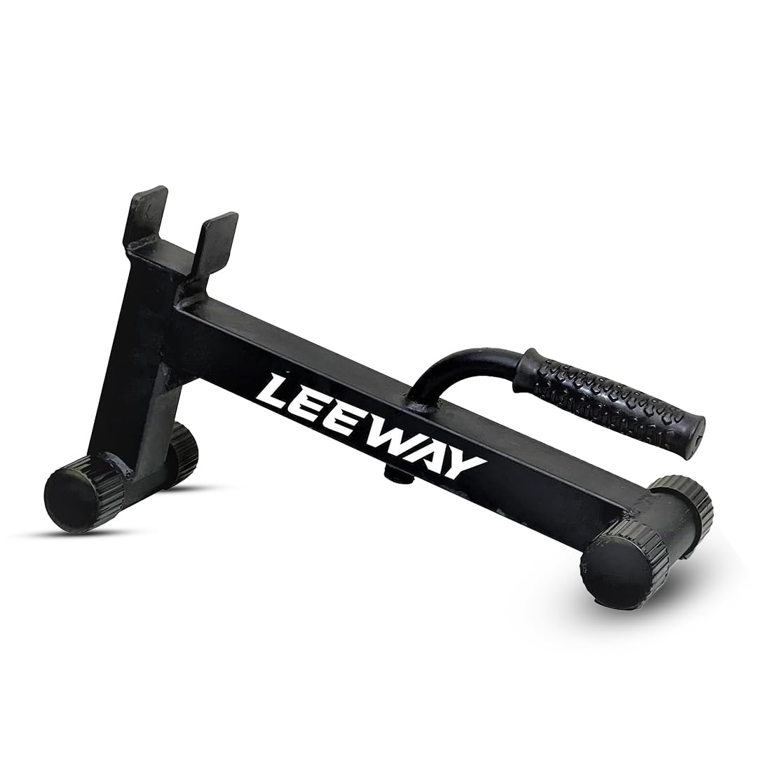 Leeway Barbell Jack with Handle| Deadlift Mini Jack to Load and Unload Plates from Barbell for Weightlifting, Powerlifting, and Gym| Barbell Jack to Lift Powerlifting or Olympic Training Bars-picture-23