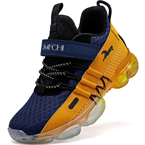 Image of JMFCHI Boys Girls Kids Sneakers Knitted Mesh Running Tennis Athletic Shoes | Breathable,Lightweight,Comfortable,Non-slip,Easy wear,Casual fashion,Indoor outdoor,Gym sport,Daily play,Little /Big Kid