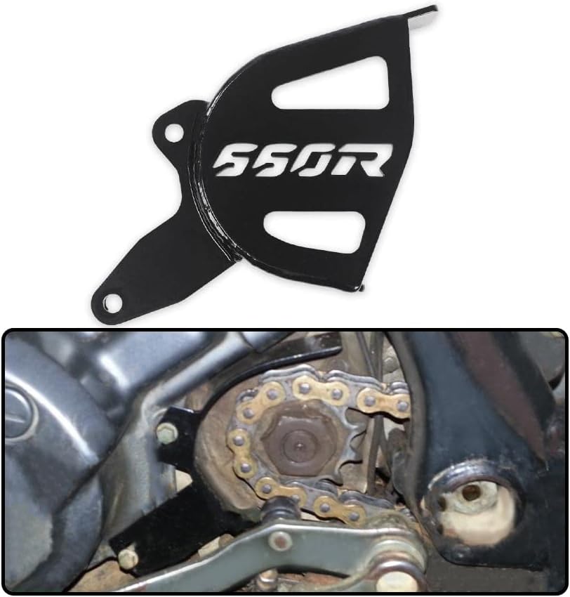 CHEDA Case Saver for Broken Cases Sprocket Cover Guard Chain Guide Compatible with Yamaha Raptor 660 2001 2002 2003 2004 2005 Black 304 Stainless Steel Powder Coated Matte 5LP154210100 5LP174660000