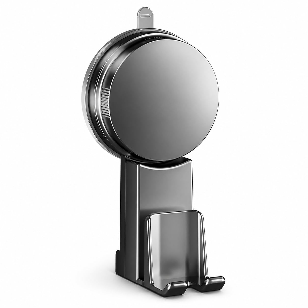 Porta Spazzolino Elettrico da Muro con Bicchiere, Portaspazzolini Bagno Salvaspazio con Ventosa Senza Trapano, Organizer Lavabo in ABS per Piastrelle Specchio Vetro,Grey-3pc