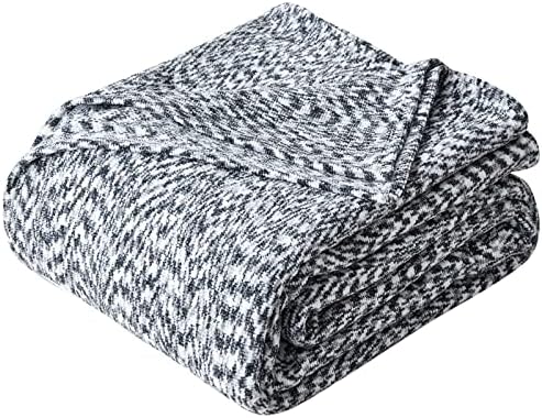 Ailemei Chenille Blanket,King Size Blanket,Super Soft Velvet Sweater Blanket, Knit Lightweight Breathable King Blankets for Bed for All Seasons, 108"x90",Gray