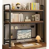 TUIYIDUO 机上ラック 卓上ラック デスク上置棚 2段 DIYカスタマイズ可能 幅75cm 多機能 自由にカスタマイズ可能 卓上収納ラック スペースを有効活用 事務用品・小物収納に便利 オフィスや学習スペースに最適 設置簡単 説明書付属