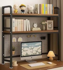 TUIYIDUO 机上ラック 卓上ラック デスク上収納棚 2 段 幅 75cm DIY で自由にカスタマイズ可能 多機能 レイアウト調整自由 卓上収納ラック スペースを有効活用できる 事務用品・文房具・小物収納にぴったり オフィス・自...