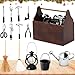 Wichtel Zubehör Set,1/12 Miniatur Werkzeugkasten,14 Stück Wichtel Zubehör Weihnachten,Miniatur Wichtel Zubehör,Mini Holz Werkzeugkiste mit Werkzeug,DIY Deko Se Geschenk für Puppenhaus