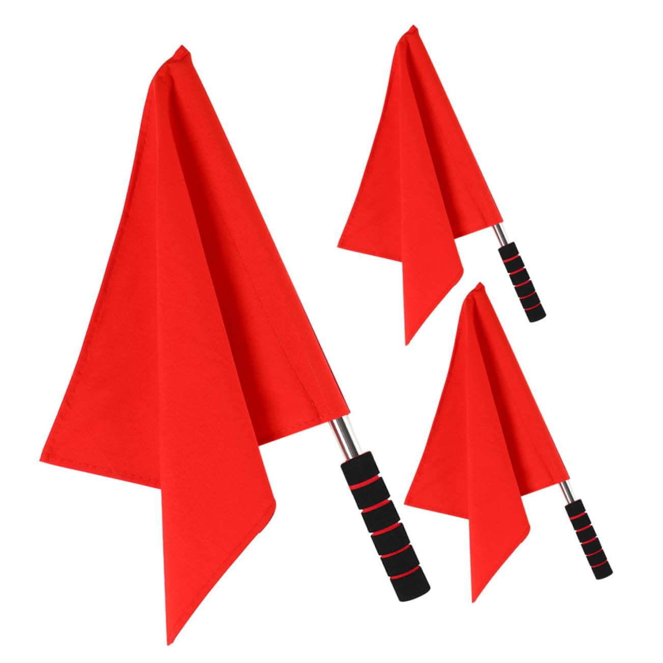 Toyvian 5 Sätze Handheld Signalflaggen Schiedsrichter Warnflaggen Für Sportveranstaltungen Verkehrssignale Und Vielseitig Einsetzbar Für Festliche Anlässe Und Wettkämpfe 3 Stück * 5