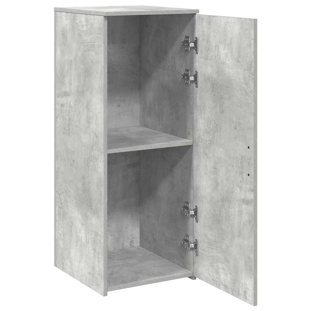 vidaXL Mobile Portaoggetti Grigio Cemento 40x45x103,5 cm in Truciolato, Armadio, Armadio da scrivania, Armadio da Ufficio, Armadio credenza