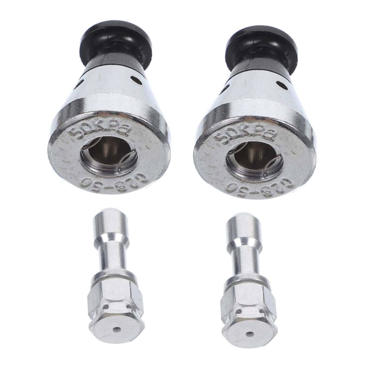 Cabilock 2 Sets High Pressure Cooker Safety Valve Metal Limiting Weight Relief Jigger with Exhaust Rod Pressure Cooker Parts Replacement for Enhanced Cooking Efficiency