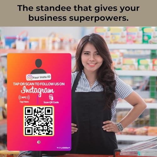 tinydabba Custom Instagram Review NFC Standee with QR Code by tinydabba - 5