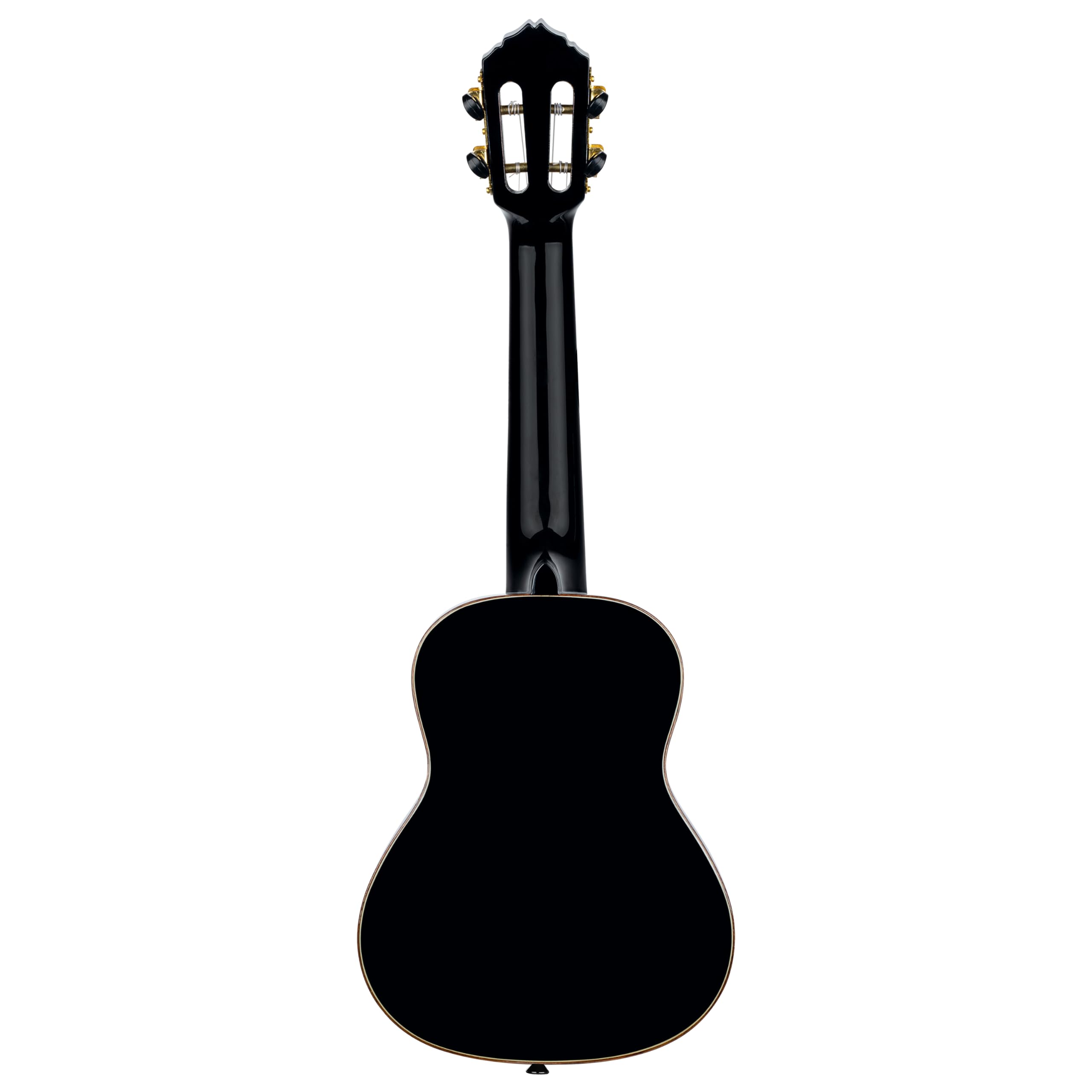 Ortega Guitars Konzert Ukulele Akustisch – Onyx Series – Inklusive Gigbag – Fichte, Mahagoni, Schwarz (RUOX-CC)