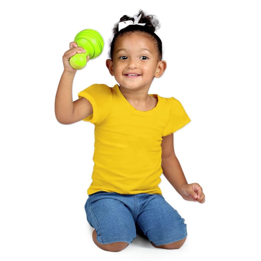Halilit Tropical Maracas Sound Toy. Brightly Coloured Traditional Rattle Shaker Musical Instruments with Easy Grip for Infants and Toddlers 6 Months +