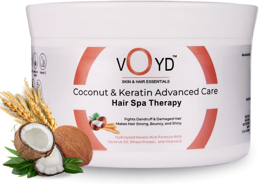 Keratin Hair Spa Treatment Cream - Deep Conditioning & Strengthening | Nourishment for Dry & Frizzy Hair | Professional Care for Men and Women | Free from Paraben & Sulphate | 500g