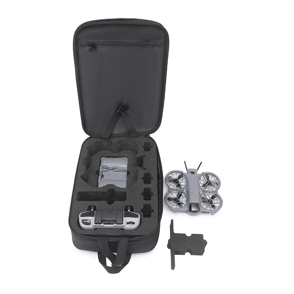Zaino da viaggio per DJI NEO 2 Fly More Combo, borsa protettiva da trasporto borsa a tracolla portatile per drone NEO 2, telecomando RC-N3, hub di ricarica batteria e accessori