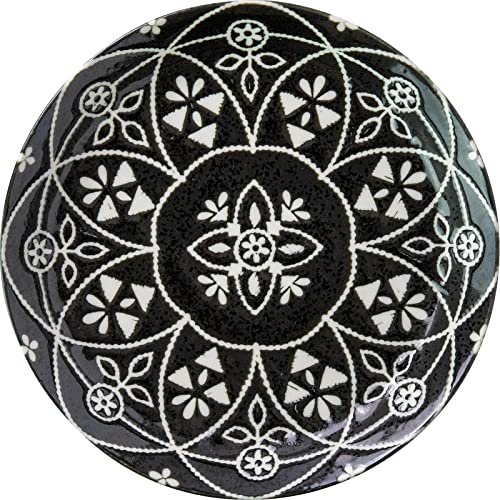 みのる陶器 小皿 モロッカン ブラック 直径14cm