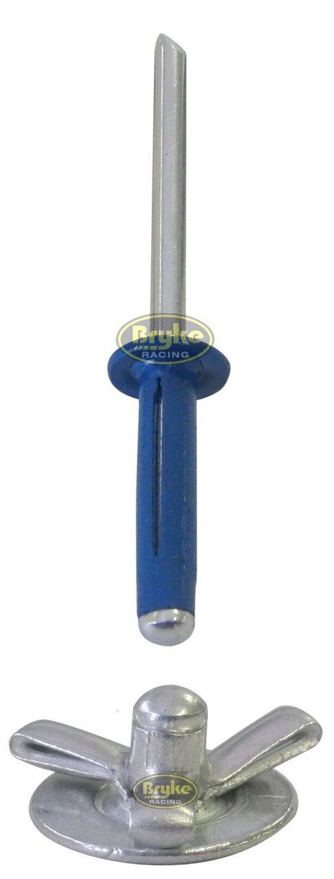 Exploding Tri-Fold Small Head BLACK Racing Pop Rivet Fastener - Foto 7