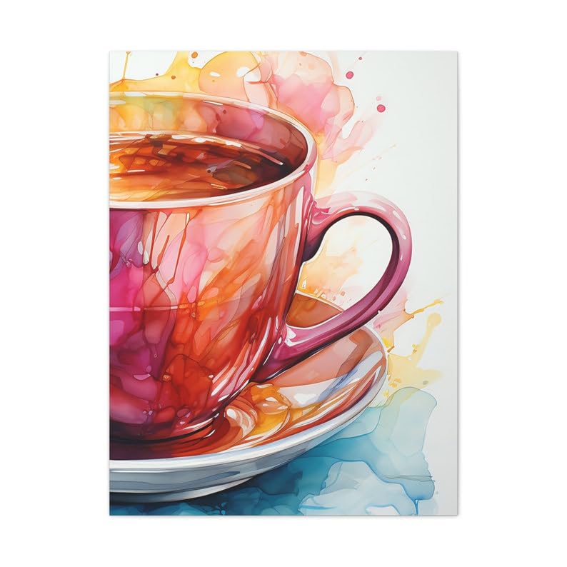 Affiches abstraites de tasses à café pour la décoration de cuisine moderne