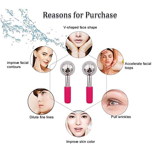 Magic Cool Roller Ball Cryo Lift Face Eye Ice Globes Facial Cold Ball Massage Tools voor roodheid Rustgevende sinus… - Image 3