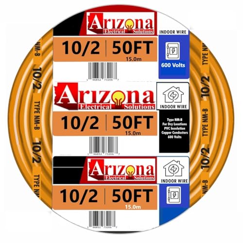 Arizona Electrical Solutions 50 Feet 10/2 Type NM-B Copper Wire