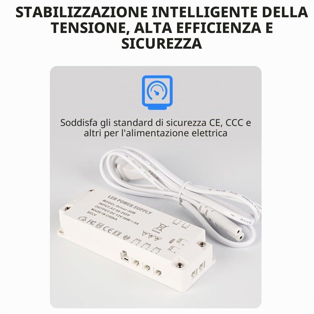 Specchio rotondo LED da 70 cm, specchio da bagno con luce, anti-appannamento, vetro temperato, 3 colori dimmerabili, retroilluminazione frontale e posteriore, CRI90+, pulsante touch