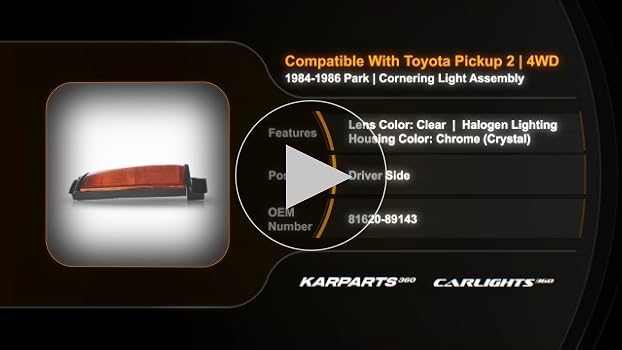 Amazon.com: For Toyota Pickup 2/4WD 1984-1986 Park/Cornering