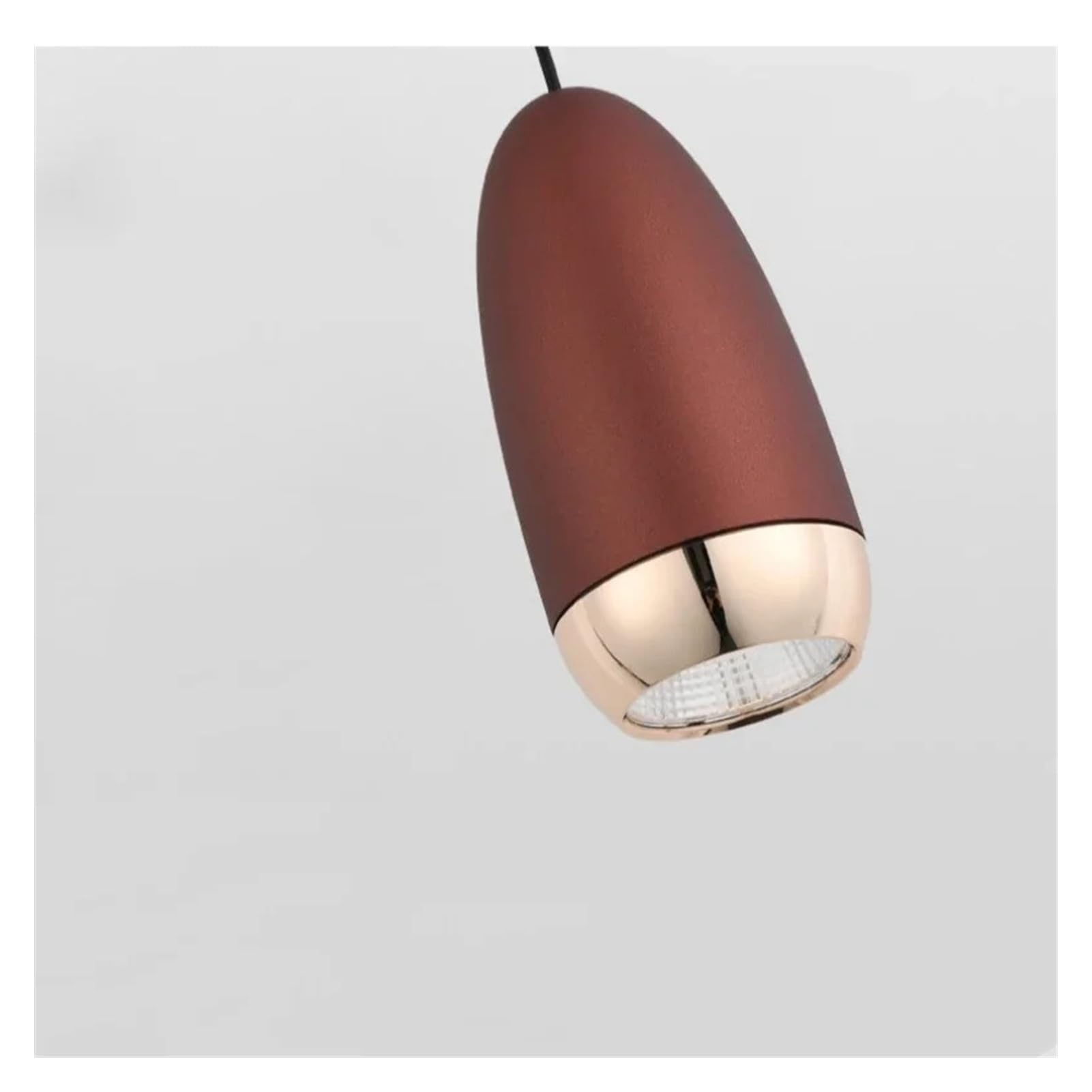 Suspension LED hauteur réglable avec plaque rouge pour salon
