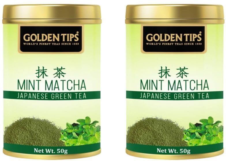 Golden Tips Healthy/Natural and Organic Japanese Mint Matcha Green Tea Powder (50 gm Each- Pack of 2) (B0D1C19S8P) Amazon Price History, Amazon Price Tracker