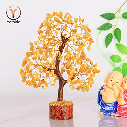 Yellow Aventurine Crystal Tree - Chakra Stones - Crystal Tree of Life - Crystals and Stones - Holistic Gifts for Women - Spiritual Room Decor - Gemstone Tree - Crytals and Gemstones - Good Luck Gifts - Thumbnail 5