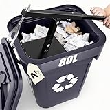 NEWTRY Mini Compactador de basura Prensa Manual para Cubos de Ruedas de 60L a 100L, Diseño Compacto Ideal para Armarios en Casa, Restaurantes y Papeleras